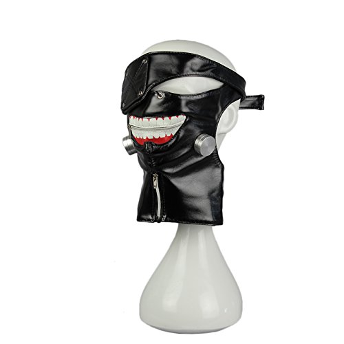 KOSBON Tokyo Ghoul Kaneki Ken Cosplay Maske Halloween Party Cool Mask Prop Zipper - 4