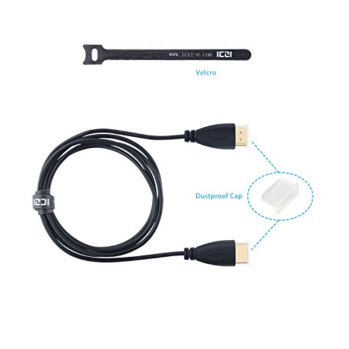 ICZI premiume HDMI Kabel 4k Hochgeschwindigkeits, HDMI Standard vergoldete Kontakte 3-fach geschirmt (1.8m) - 5