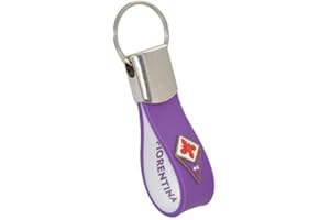 GOALSHOP.IT FIORENTINA Portachiavi Gomma Morbida Prodotto Ufficiale Idea Regalo Calcio