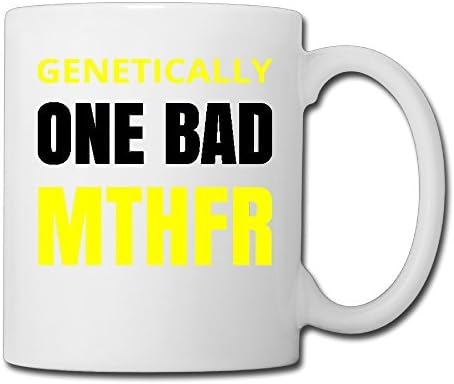 GENETICALLY ONE BAD MTHFR Unique Ceramic Travel Coffee Mugs