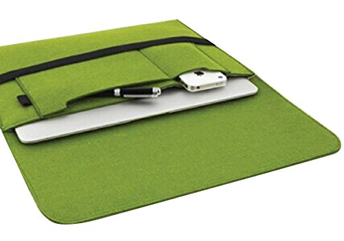 Filz Schutzh  lle Laptoptasche Laptoph  lle Tasche Filztasche Notebooktasche Laptop Sleeve f  r 11 6-15 6 Zoll Macbook air 14  Gr  n