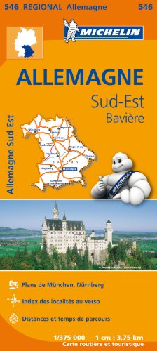 Download Carte Allemagne Sud-Est, Bavière Michelin