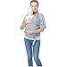 Produktbild Tragetuch Baby - Baby Carrier Ring Sling - Babytragetuch Neugeborene - Elastisches Tragetuch Für Baby Neugeborene Innerhalb 20 KG,gray