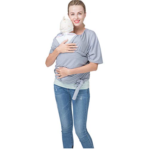 Preisvergleich Produktbild Tragetuch Baby - Baby Carrier Ring Sling - Babytragetuch Neugeborene - Elastisches Tragetuch Für Baby Neugeborene Innerhalb 20 KG,gray