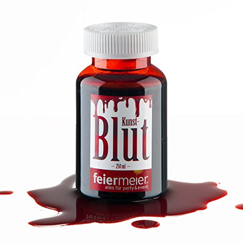Kunstblut Filmblut Blut Rot 250ml Flasche – Künstliches Blut für Halloween – Vampirblut Zombie Vampir Fasching Karneval - 2