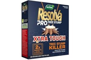 AMAMITRADE Resolva Xtra Tough Tree Stump Killer Sachets - 2X 100ml Satchets with Thank You Sticker - Extra Strong Weedkiller