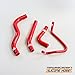 Price comparison product image MPW MPW-SH-RH001-RED Honda CB600F Hornet 2003-2006 Race Dept Silicone Hose Kit, Red, Set of 4