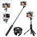 Produktbild SAWAKE Selfie Stick Stativ mit Fernbedienung, Bluetooth Selfie Stange für Gopro Kamera, iPhone X/ 8/7/ 7 Plus/ 6s/ 6/ 5s Android, Samsung, Huawei, HTC, Xiaomi, Galaxy, und die Meisten Smartphones, Verlängerbar von 10.6''-26.7''