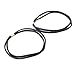 2 Pcs Black Elegant Elastic Headband Hair Band for Women Lady girls