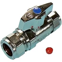 QQHL Hendel 15mm Groot droeg T-stuk Isolatie Klep-Verchroomd - Volledige Stroom