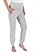 JANDAZ® MATERNITY COTTON TRACKSUIT BOTTOMS AND HOODIE BUY TOGETHER OR SEPARATELY (S/M, Trousers With Pockets-Grey Melange)