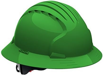 Evolution Deluxe 6161 280-EV6161-30 Full Brim Hard Hat with HDPE Shell, 6-Point Polyester Suspension and Wheel Ratchet Adjustment by Protective Industrial Products