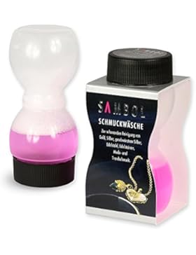 Sambol Schmuck Wäsche 50ml Schmuckreiniger ZAP0251 Schmuckdusche zur Reinigung und Pflege von Silberschmuck, Goldschmuck...