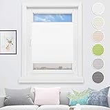 Einfache Montage ohne Bohren mit Klemmträgern: Die EasyFix Plissee wird mit den 4 mitgelieferten KlemmFix einfach und schnell am Fenster oder der Tür befestigt. Das Plissee Rollo ist Gerade für Mietwohnungen ideal, denn Klemmträger können rückstandslos entfernt werden. Aufgrund von Produktupgrades werden die beiden Arten Montage-Set zufällig geliefert. Bitte um Verständnis.