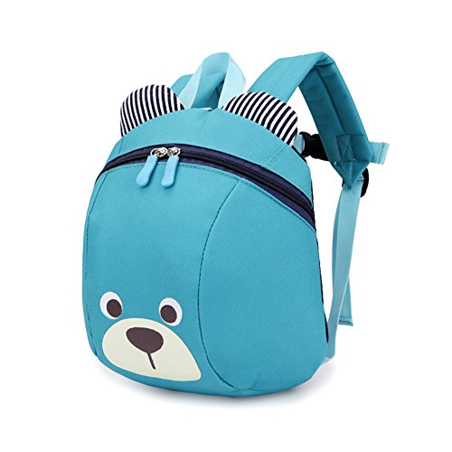 Ultra Lightweight Baby Toddler Backpack Kids Rucksacks Children Daysack with Safety Harnesses Reins Belt-Bear