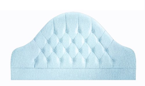 Interiors 2-Suit Velour Nicola Single Headboard, 3 ft, Light Blue