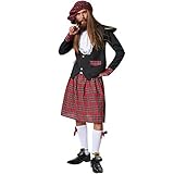 falda escocesa hombre ebay Cuello de encaje grande dressforfun 900424 - Disfraz de Hombre Noble Escocés, Chaqueta y Falda Escocesa con Calcetines y Sombrero (M  No. 302081)