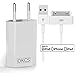 Produktbild OKCS Ladeset - USB Ladekabel 0,9M + 1A Netzteil für Apple iPhone 4, 4s, iPad 2, 3 & iPod - in Weiß