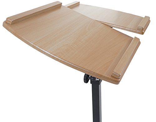 Laptoptisch Lancester, Notebooktisch Laptopständer, höhenverstellbar schwenkbar ~ Buche-Optik - 4