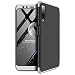 Produktbild MISSDU kompatibel mit Premium Hart PC 360 Grad Hülle Samsung Galaxy A7 a750(2018) Hülle + Panzerglas,3 in1 Handytasche Handyhülle Schutzhülle Cover - Silber schwarz
