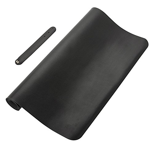Verlängerter Leder Maus Pad/Matte, BALIGO Große Büro Schreiben Gaming Schreibtisch Computer Leder Matte Mousepad, wasserdicht, ultra dünn 1,2 mm – 78,7 x 39,4 cm - 2
