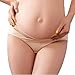 FEITONG New Cotton Maternity Panties Low-Waist Underwear (M, Khaki)