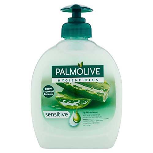 Palmolive Jabón líquido de Manos Sensitive Aloe Vera - 4 Recipientes de 300 ml - Total: 1200 ml