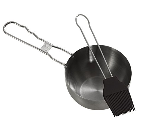 Dehner Marinierset, Silikonpinsel, Edelstahlschale