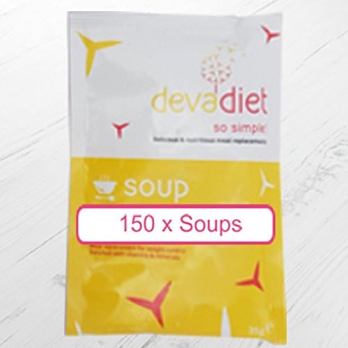 150 x Creamy Mushroom High Protein Soups - Meal Replacements - Devadiet Weight Loss - Low Calorie - VLCD Diet