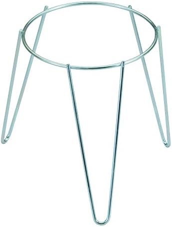 SAUVIC 03080 24 cm Zinc Plated Flower Pot Holder - Silver