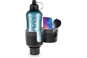 HoneTeek Espansore per portabicchieri da auto, 2 in 1, con base regolabile, inserto per portabicchieri per bottiglie da 10-1304 ml, tazze, portabicchieri extra per auto adatto per Yeti, Hydroflask