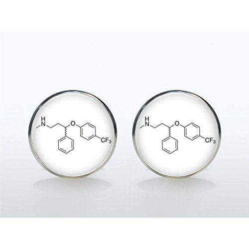 Preisvergleich Produktbild xiaoaosn Psychologie Ohrringe – Biologie Psychologie Chemie Ohrringe – Biochemie Neurologie Medizin Ohrringe