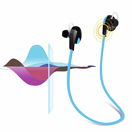 Tefamore Auricular Est  reo Inal  mbrico Bluetooth Para Auriculares De Deporte Universal  azul 