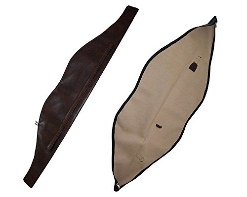 TOPARCHERY Leather Bow Case - 47, 53, 58, 69 Inch Sizes | Soft Lightweight Bag For Recurve & Traditional Bows