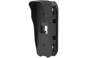 ZLIT Soporte de timbre de video para timbre de puerta parpadeante, soporte de montaje de timbre protector a prueba de polvo (negro)