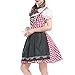 Produktbild Damen Dirndl Set Oktoberfest Trachtenkleid Kleid Trade Dirndl, Nationalität Stil Dienstmädchen Aufruf Anzug, für Bankett Aktivität, Kleid, Schürze, Seidenband