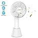 Produktbild Handventilator, Ventilator klein USB Ventilator Mini tragbar Fan mit 2600mAh akku USB Fan handfan für Reisen,Urlaub Weiss (Weiss)