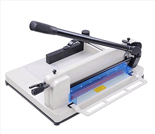 Amzdeal Cortador de Papel A3 para 400 Hojas Capacidad Profesional Industrial Cortador de papel de Metal Anchura de Corte para el Tamaño A3