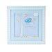 Set of Two Baby Blue Wall Hanging Pictures ideal for Boy's Nursery Decoration