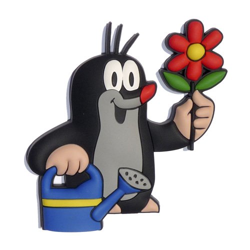 3D Kühlschrankmagnet - Der kleine Maulwurf - "Maulwurf Gärtner"