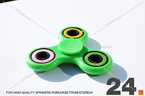 Tri-Spinner Hand Spinner Fidget Toy - HIGH QUALITY. Warehoused and Shipped by Amazon UK (Green) Tri-Spinner Hand Spinner Fidget Toy - HIGH QUALITY. Warehoused and Shipped by Amazon UK (Green)