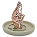Produktbild Exembe Kreuz Finger Ring Tower Schmuck Halter Steinzeug Auflaufform Schmuckkästchen Rose Glod (Farbe