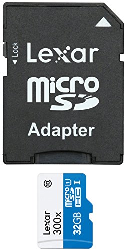 Lexar 32GB Class 10 MicroSDHC UHS-I 300x Speed 45MB/s High Speed Speicherkarte mit Adapter (300x) - 2