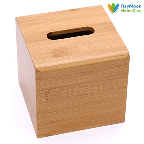 RayMoon Klassisch Quadratisch Holz Kosmetiktücher Box Kosmetiktuchspender - 5
