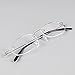 Price comparison product image Forepin reg; Rimless Reading Glasses Metal Frame Eyewear Frameless Spectacle Vision Lens - Unisex Type, Diopter + 1.5