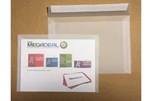 DERMEGADEAL umschlag-discount - sobres transparentes de papel de pergamino para cartas informativas, vales, invitaciones & Co - 25 sobres autoadhesivos con unas dimensiones de 229x162 mm (DIN C5)