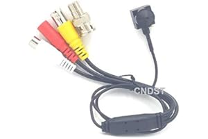 CNDST 1080P 2MP HD 2000TVL 4-in-1 TVI/CVI/AHD/960H CVBS CCTV Mini Spy Pinhole Security Camera, For 1080P 4-in-1 TVI/AHD/CVI/CVBS/960H DVR, f3.6mm Lens, 90 Degree, DC 12V 1A