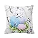 Produktbild URIBAKY Ostern Kaninchen Throw Kissenbezug Taille Kissenbezug Kissenhülle Schlafsofa Home Decor Auto Decor Leinen