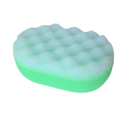* Badeschwamm Schwamm Massageschwamm in oval aus mehreren farben wählbar (grün)