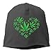 Produktbild MLNHY Heart Marijuana Leaf Weed Love Pot Winter Beanie Skull Cap Warm Knit Ski Slouchy Hat Durable
